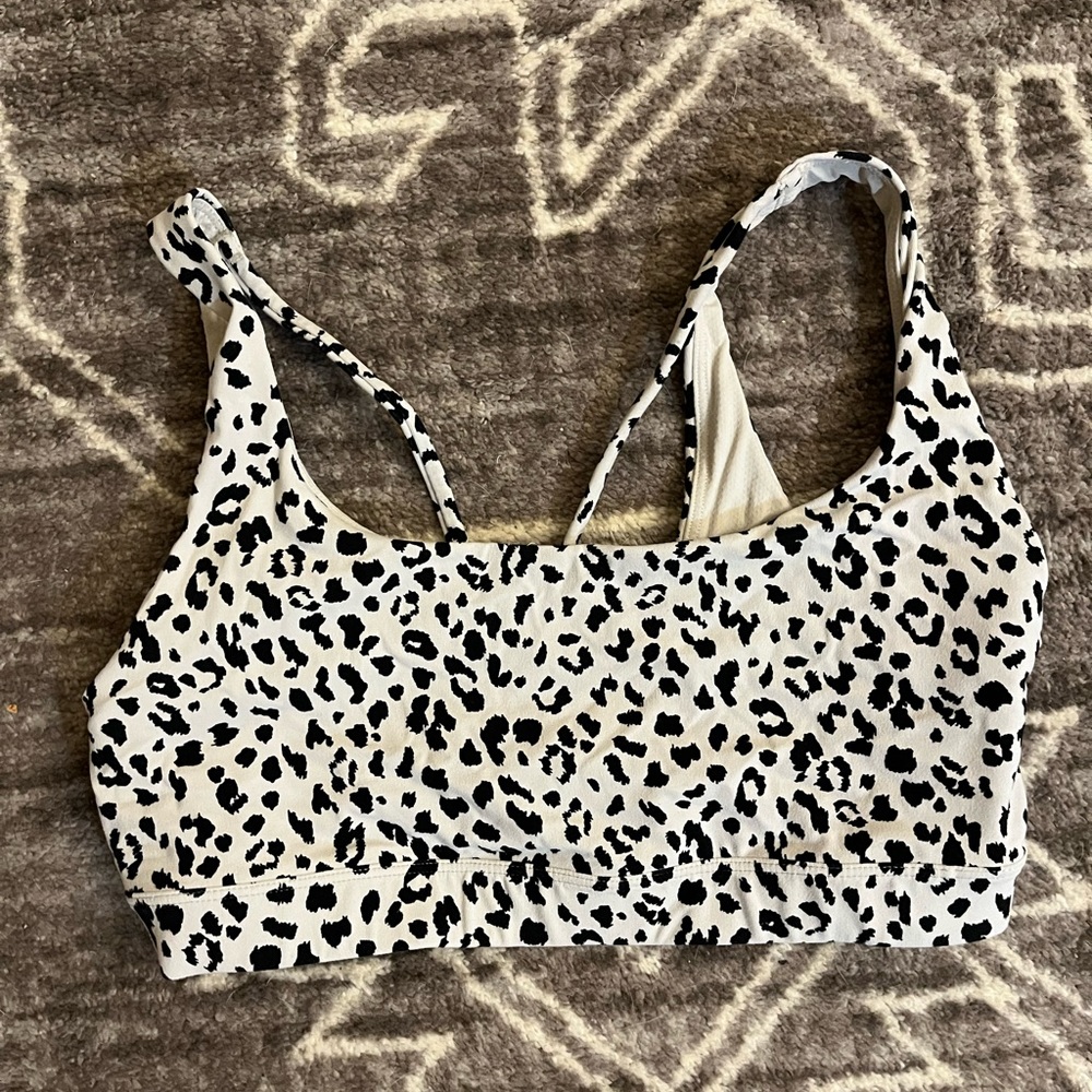 Athleta Exhale Bra. Cheetah print. Only worn a couple times.